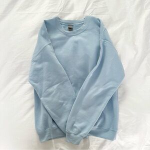 Light Blue Crew Neck Sweater